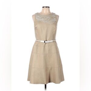 Anne Klein Chino Textured Burlap Style Dress- Missing Belt